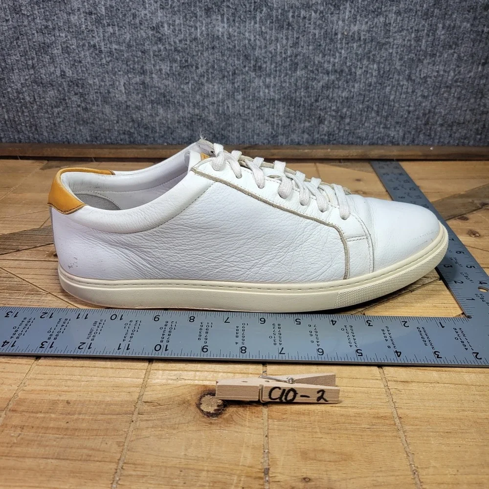 Allen Edmonds Mens 11 D Courtside White Leather Shoes Sneakers Lace Up‎ 3580 - Picture 16 of 16